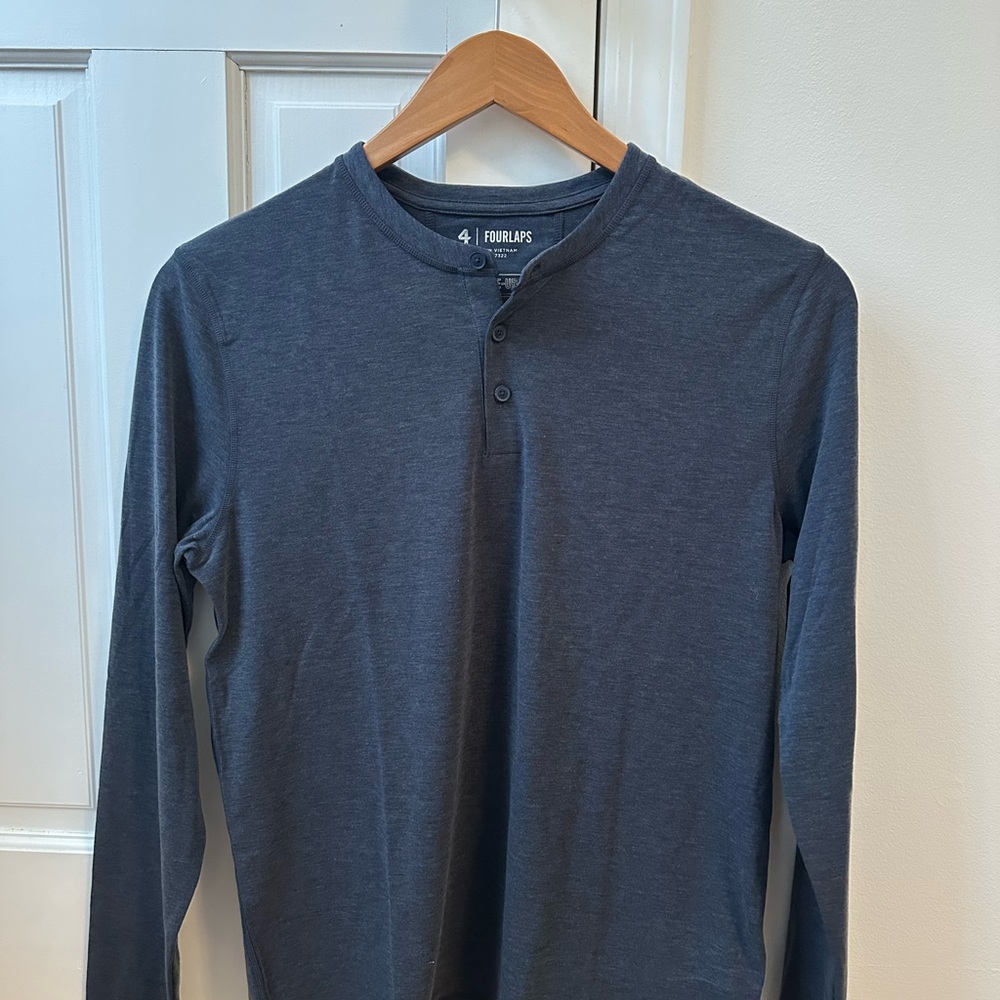 Fjallraven Men's Blue Long Sleeve Henley